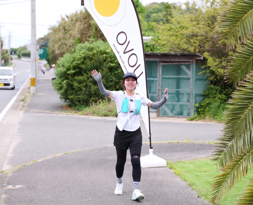ランニング中の岡本恵